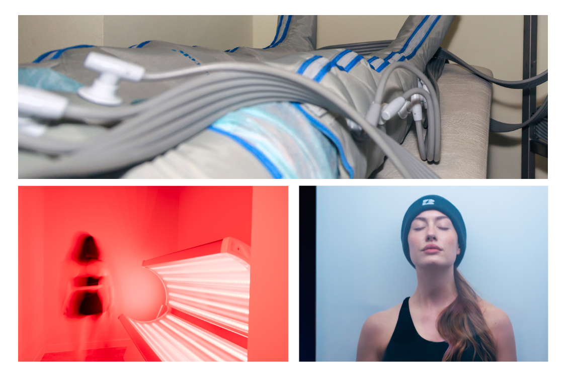 biowell health biohacking with compression therapy, red light therapy and cryotherapy