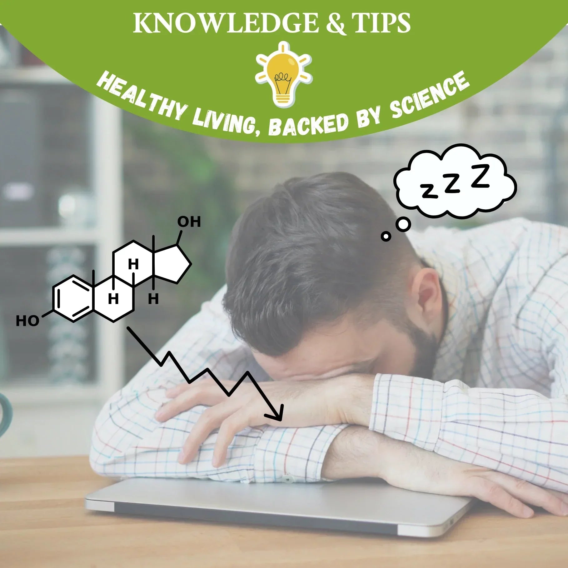 Man over 40 experiencing tiredness during a demanding working day