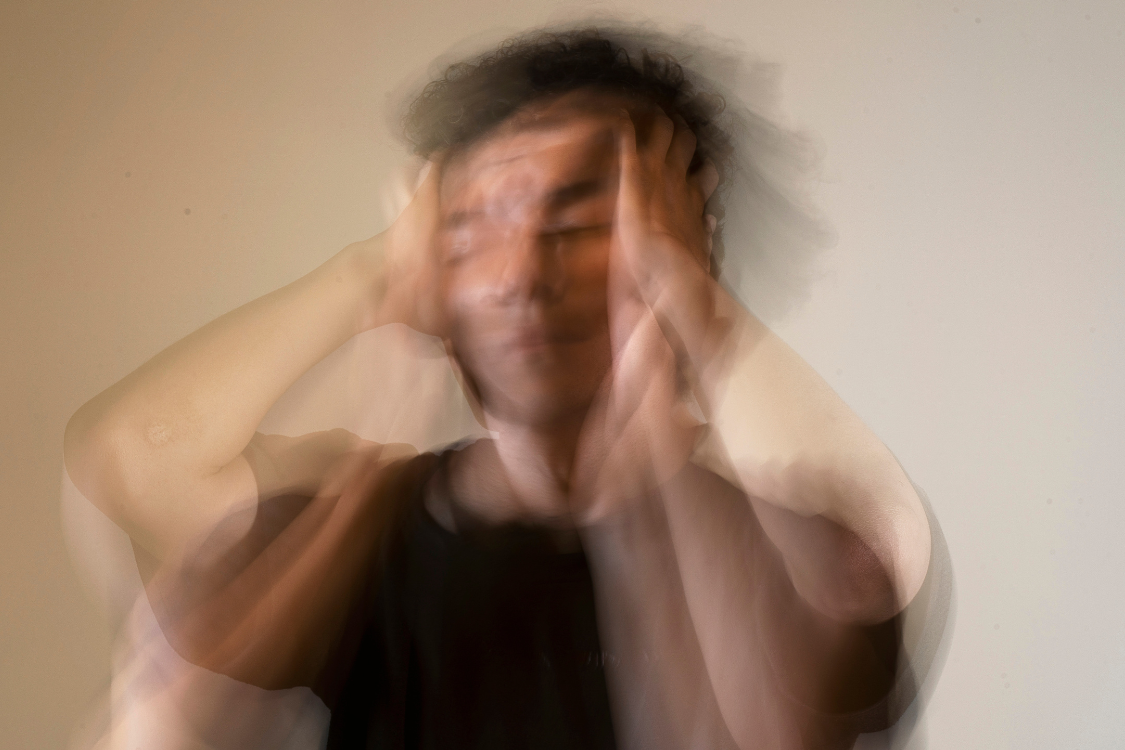 stress, cortisol, someone smudged and stressed